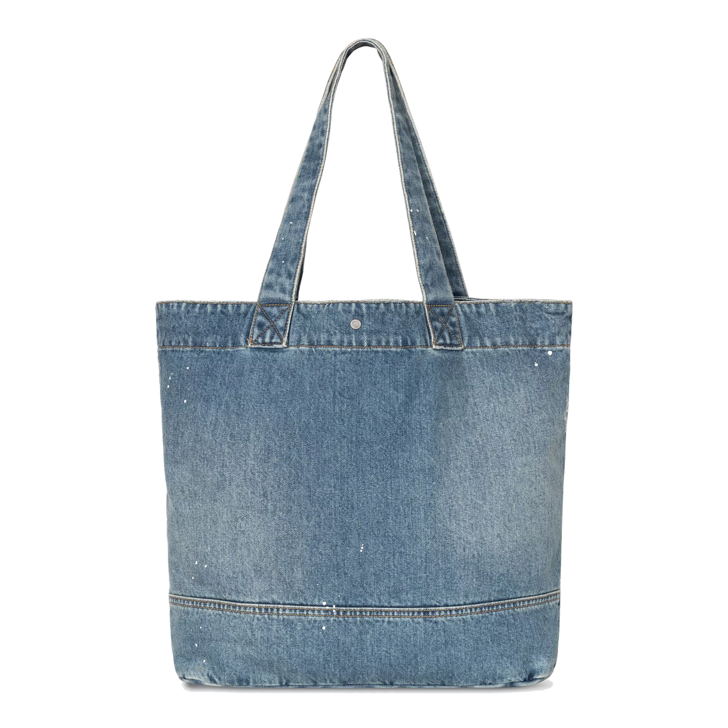 BORSA DENIM TOTE BLUE DESTROY WASH