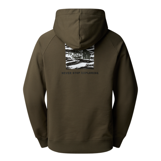 FELPA CAPPUCCIO   RAGLAN BOX NSE EDGE OF LIGHT