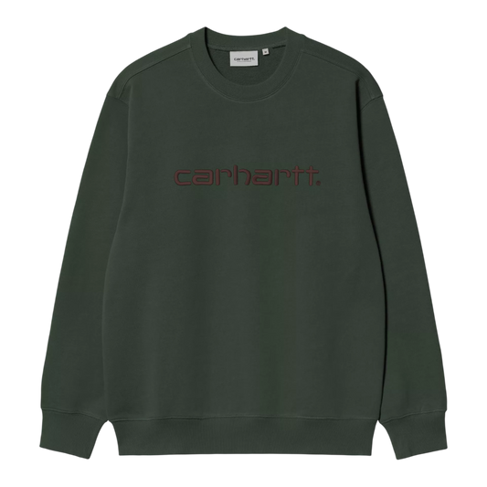 FELPA GIROCOLLO CARHARTT DARK SCARAB