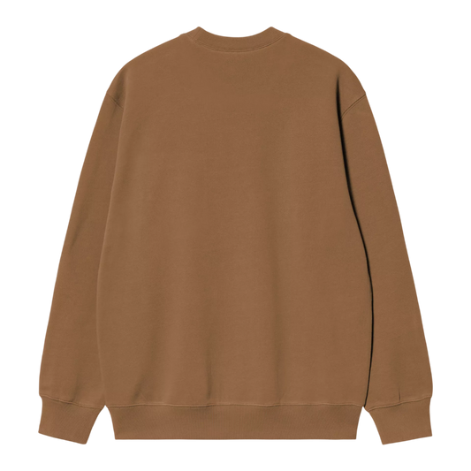 FELPA GIROCOLLO CARHARTT WIP H BROWN