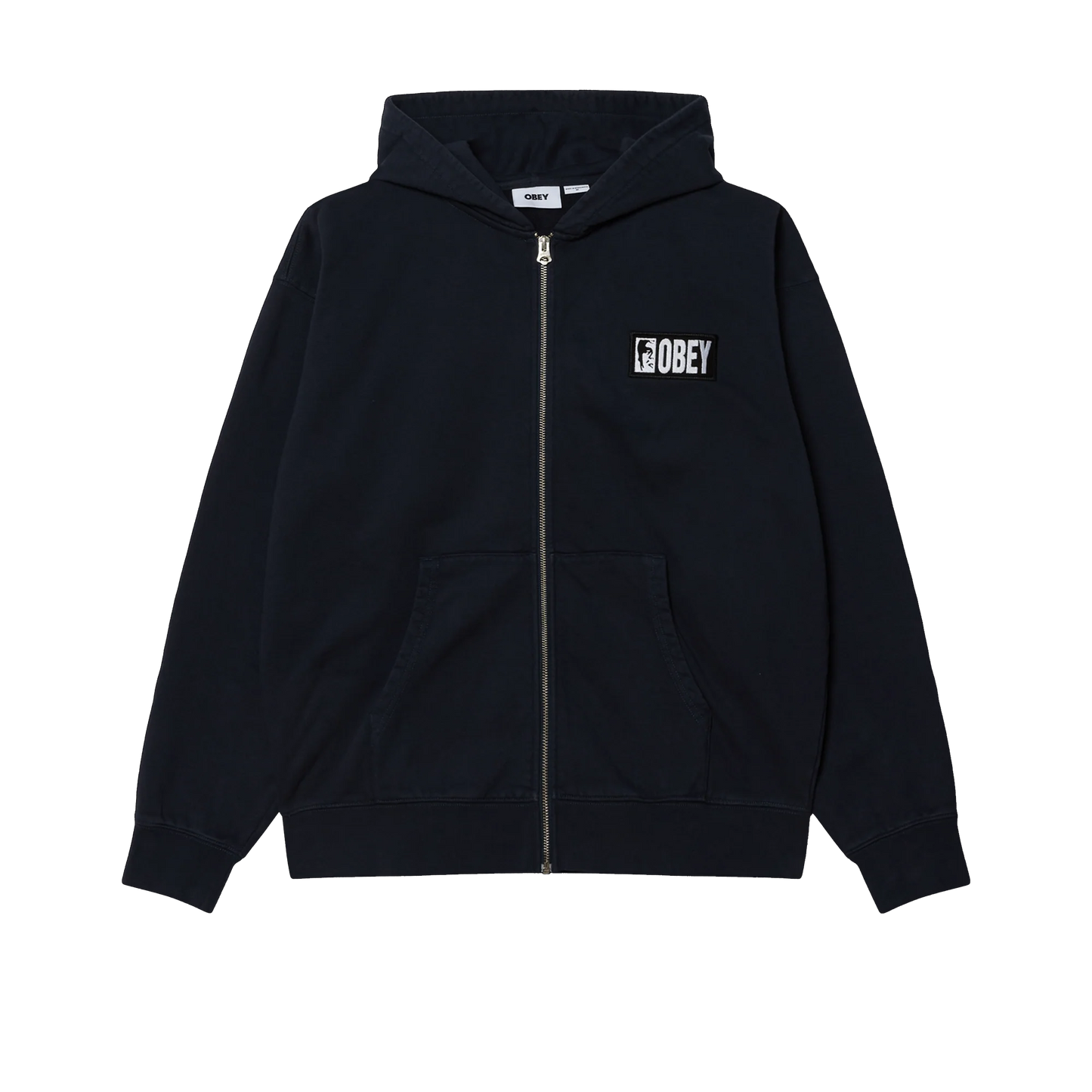 FELPA CAPPUCCIO MARGIN FADED ZIP